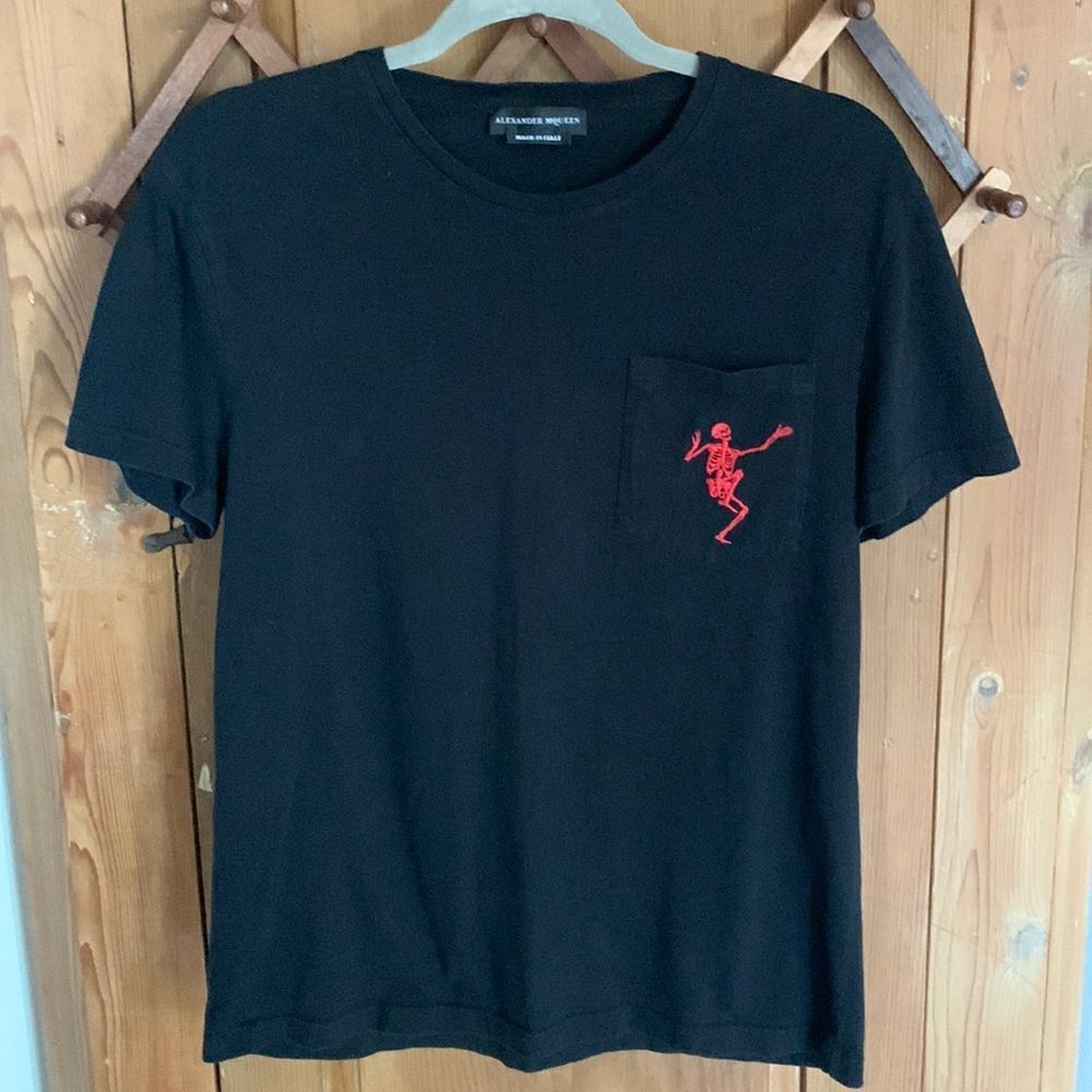 Alexander McQueen unisex dancing skeleton black tee - Picture 1 of 6